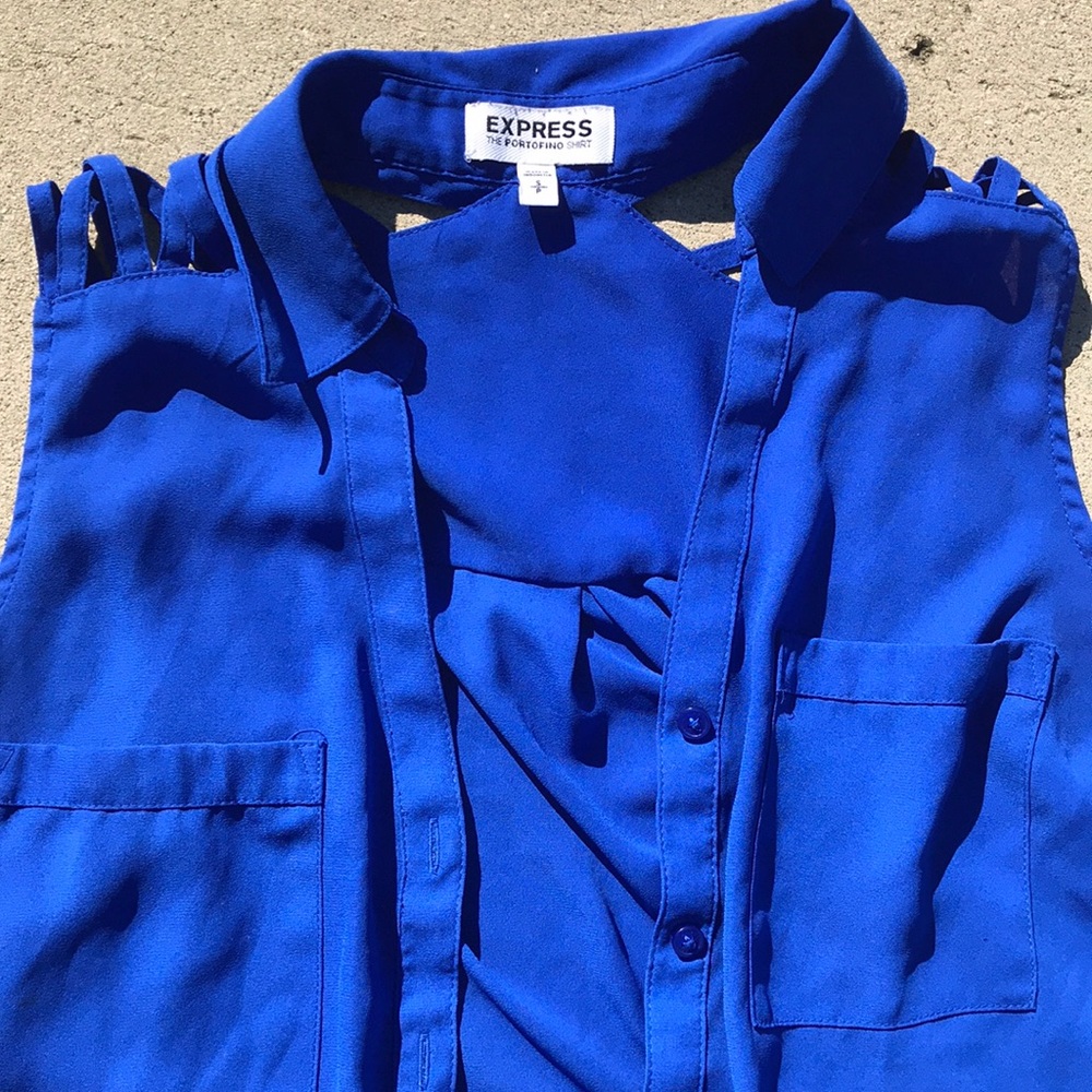 Express strappy portofino sleeveless shirt